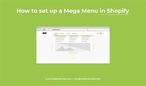create mega menu in shopify|How to set up a Mega Menu in Shopify .